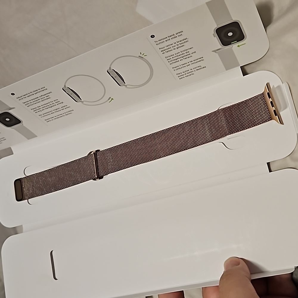 Apple watch band magnetic milanese